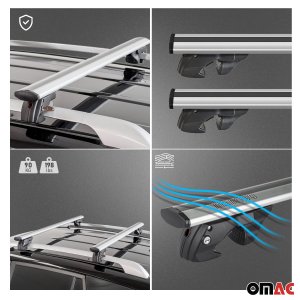 Nissan Quest Roof Rack Cross Bars - Omac - Jackson Gray - '11-'17